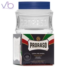 PRORASO Crema Pre Barba Blue Pre-Shave Cream with Aloe Vera and Vitamin E, NEW