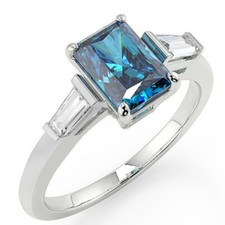 Teal Sapphire Ring-925 Solid Silver Ring-Mother's Day gift-birthday Gift For Her