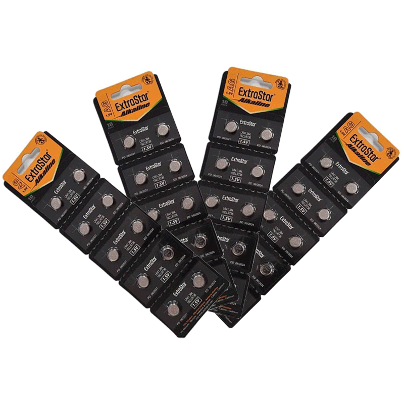 40 x PILE BATTERIE A BOTTONE AG13 1,5v SR44 LR44 LR1154 357 SR1154 PILA PIATTE