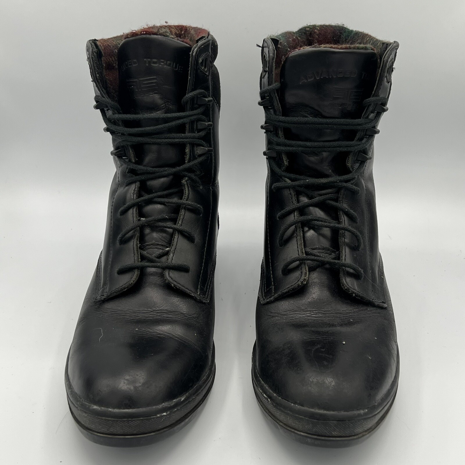 Ariat boots Mens Black Size 9.5 Leather Lace Up Ankle Military Style