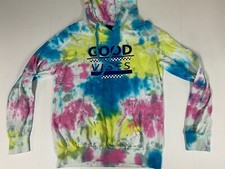Good Vibes Womens Sweater Medium Tie Dye Rue2...
