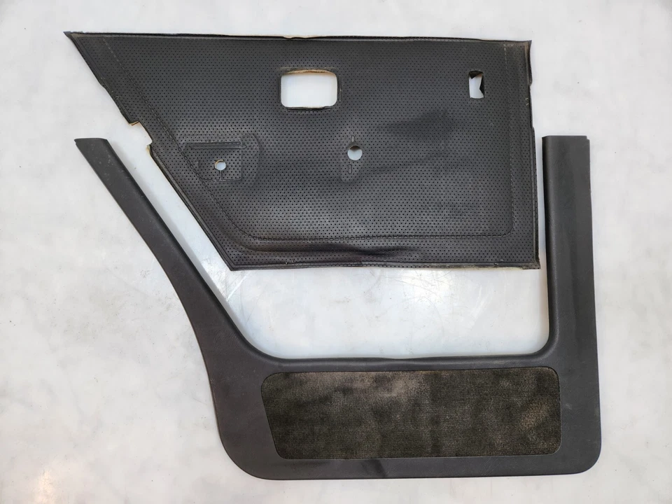✅ 86-88 OEM BMW E28 528 Sedan painel traseiro esquerdo da porta do motorista cartão preto - Imagem 3 de 4