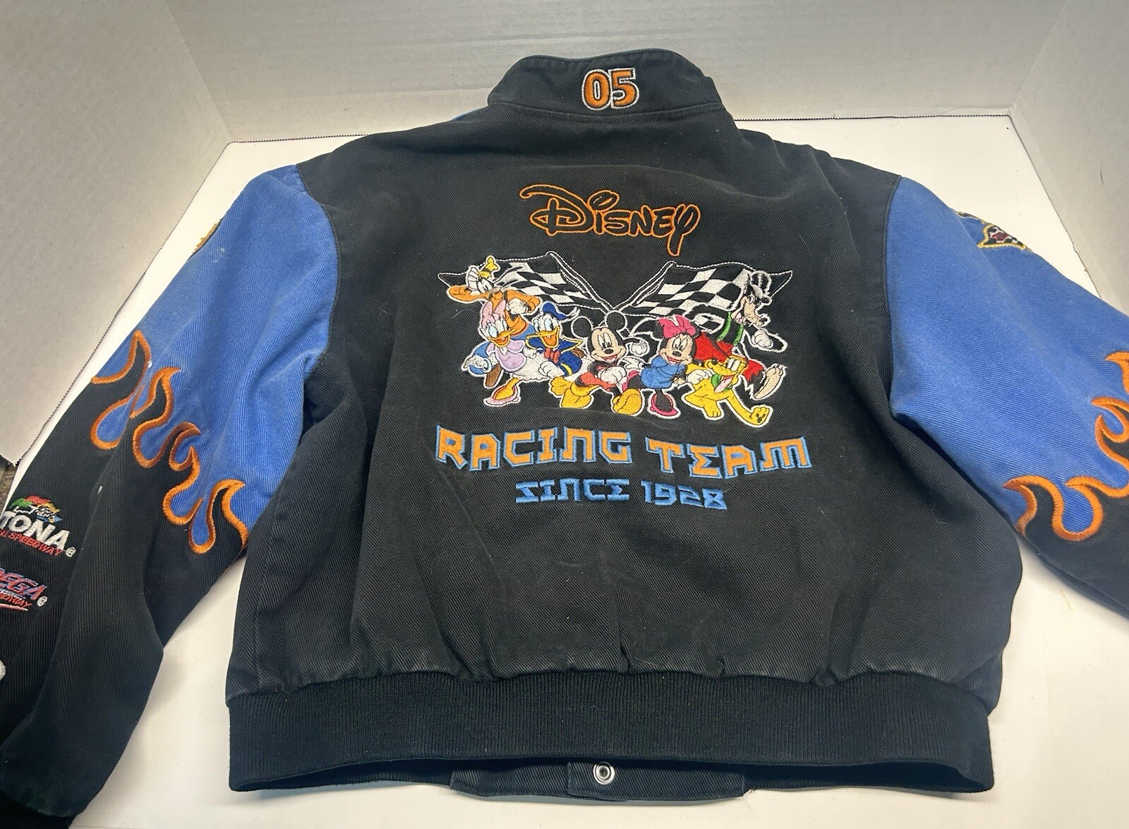 Disney x Jh Design Mickey Mouse Friends Snap Button Racing Jacket Youth XL image 4