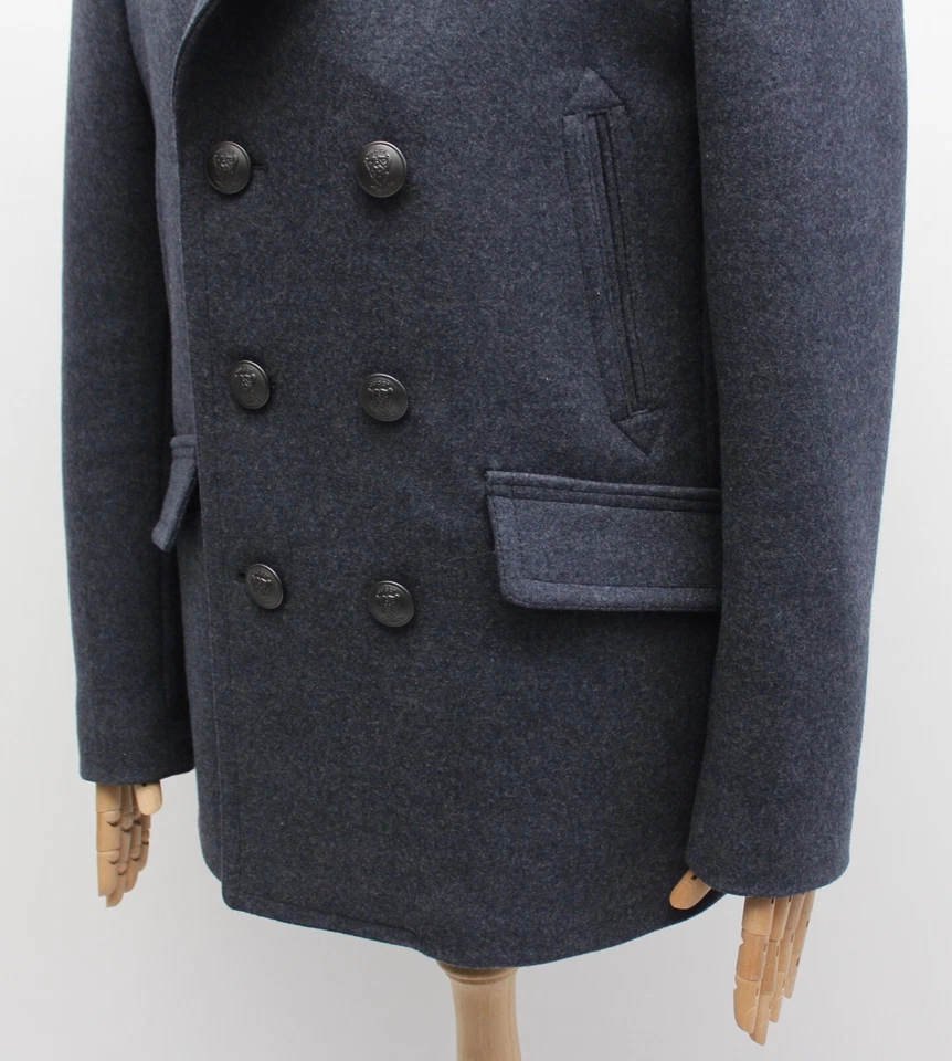Men's GUCCI Wool Double Breasted Pea Coat Overcoat RARE Size 50 ~M made in ITALY - Image 4 of 4