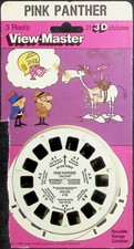 Pink Panther 3d View-Master 3 Reel Packet - 21 Full Color 3d Images