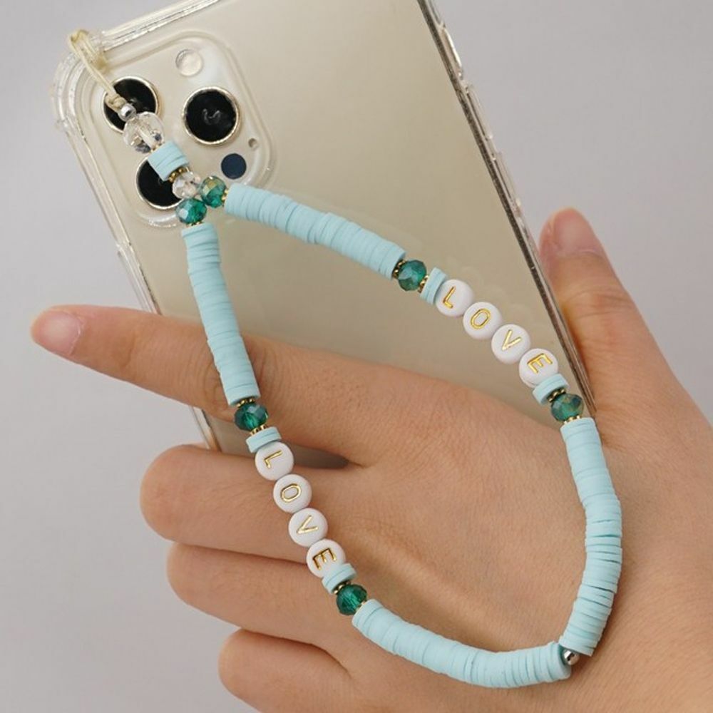 4 Charm Anti-Smarrimento Per Cellulari - Ciondoli Con Perle Di Conchiglia, Catene Colorate Per Telefono - Foto 8