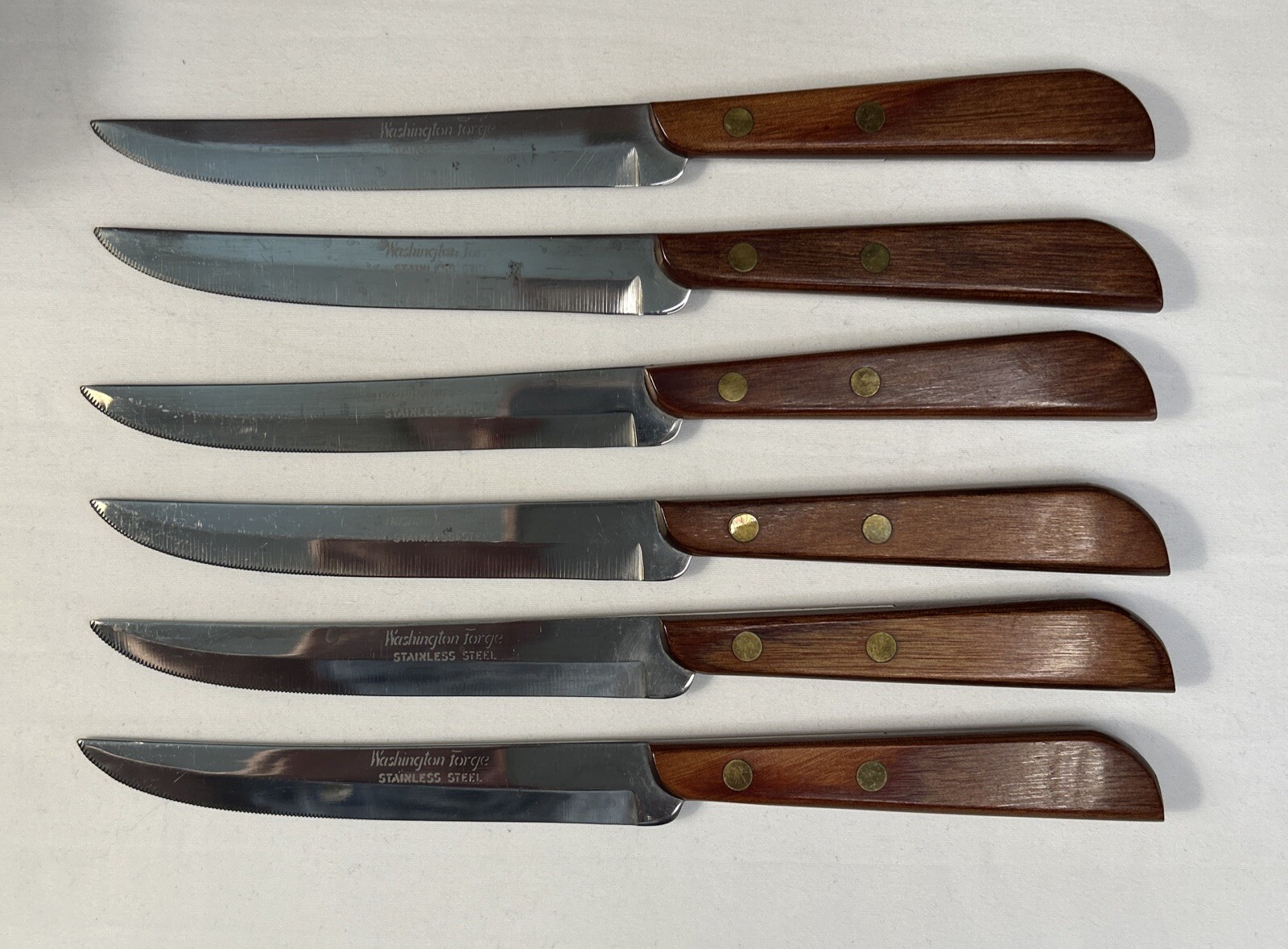 Vintage Town & Country By Washington Forge 6-Piece Steak Knife Set, USA