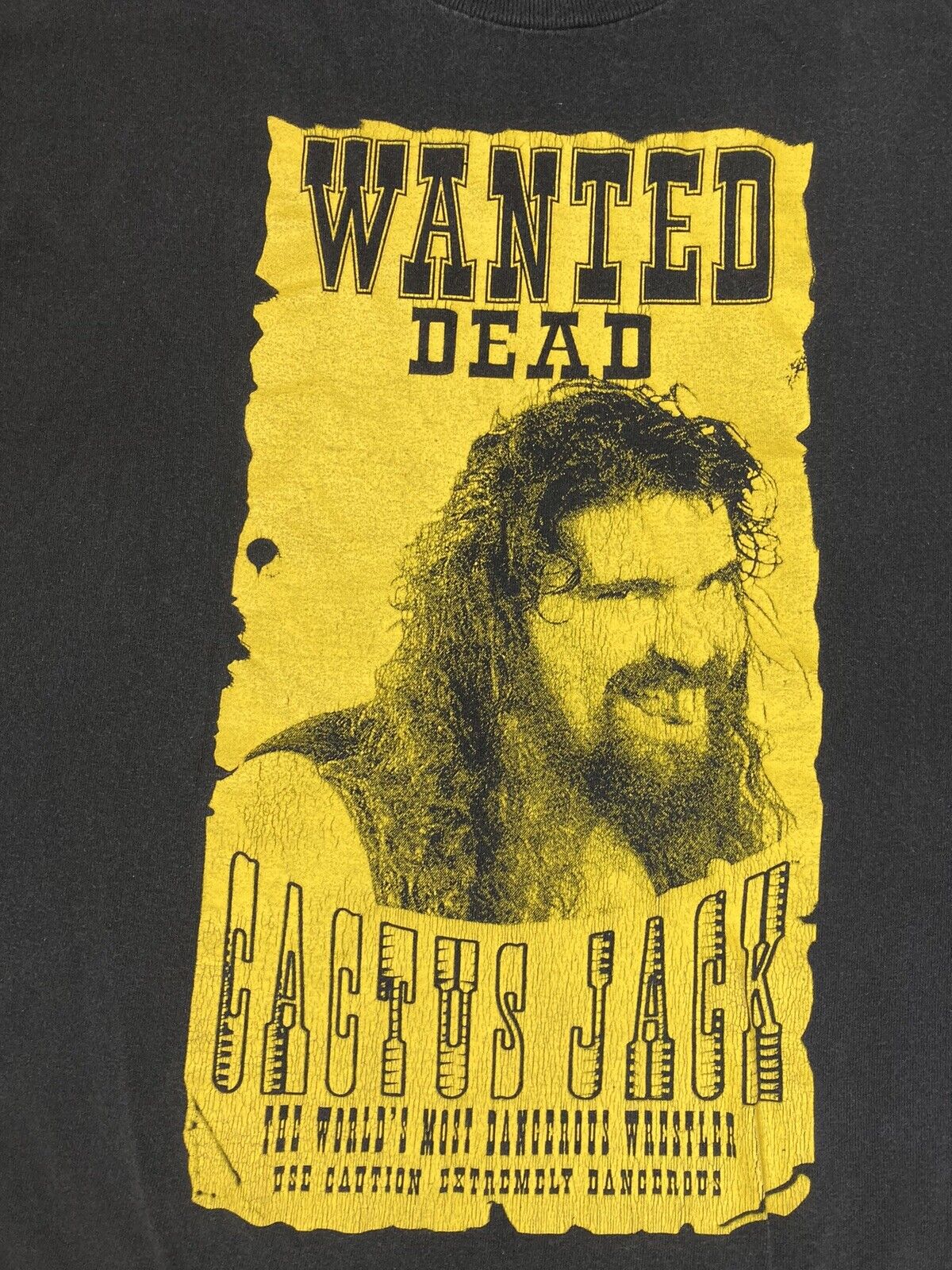 VINTAGE WWE Mick Foley Cactus Jack Graphic T-shir… - image 2