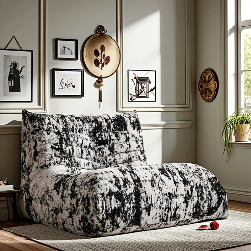 Nap Couch Chesterfield Sofa Caterpillar Lazy Sofa 1 to 3 Seats Tatami Floor Sofa - Image 2 of 4