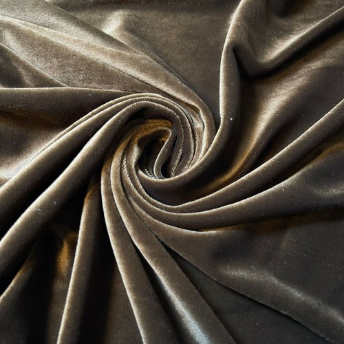 Luxurious Soft Velour Velvet Fabric Plain Print Stretch Dress Craft Material 58" - Picture 17 of 196