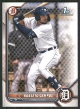 2022 Bowman Prospects #BP-14 Roberto Campos Detroit Tigers 2756
