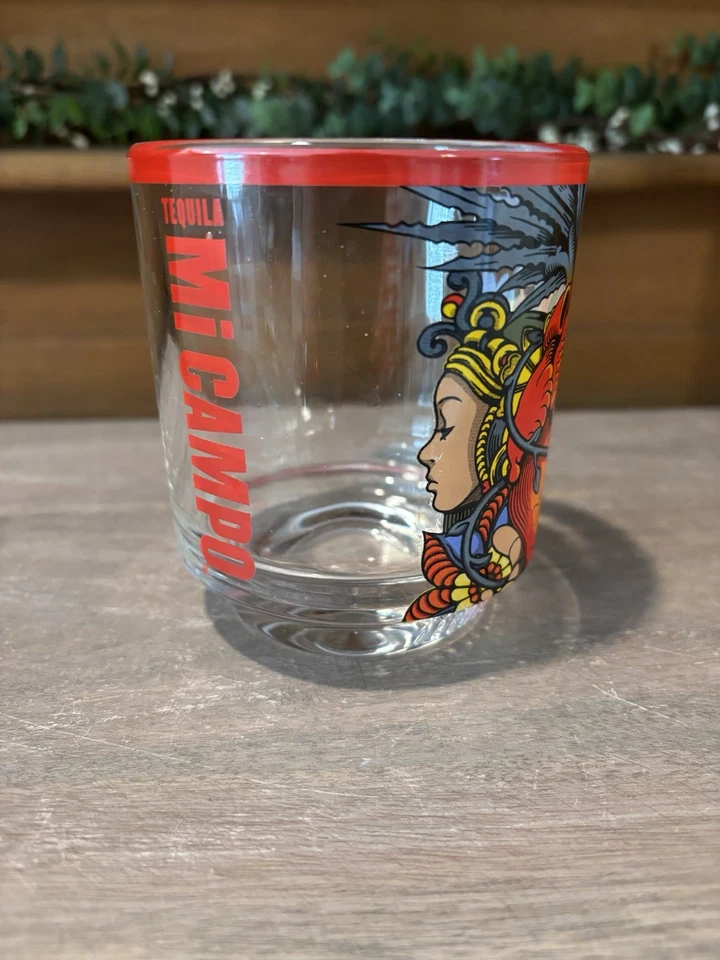 Mi Campo Tequila Rocks/Cocktail Glass 4" ~GORGEOUS~ - Image 2 of 4
