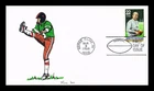 US COVER KNUTE ROCKNE NOTRE DAME FOOTBALL FDC PAM HAND COLORED CACHET