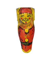 1920's CRACKER JACK CLOWN CLICKER TIN LITHO NOISEMAKER RARE EARLY PRIZE