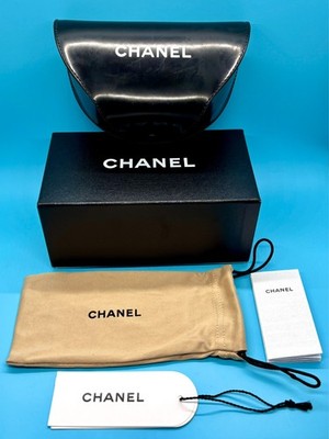 Authentic CHANEL Sunglasses Box CHANEL Black Leather Quilted Sunglasses Case – ReturnStyle main image 2