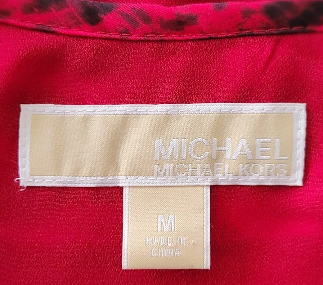 Abito medio Michael Kors rosso rossetto racerback
