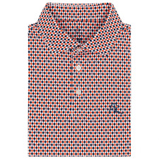 Rhoback UVA Argyle Men's Short Sleeve Collegiate Polo Golf Comfort Stretch