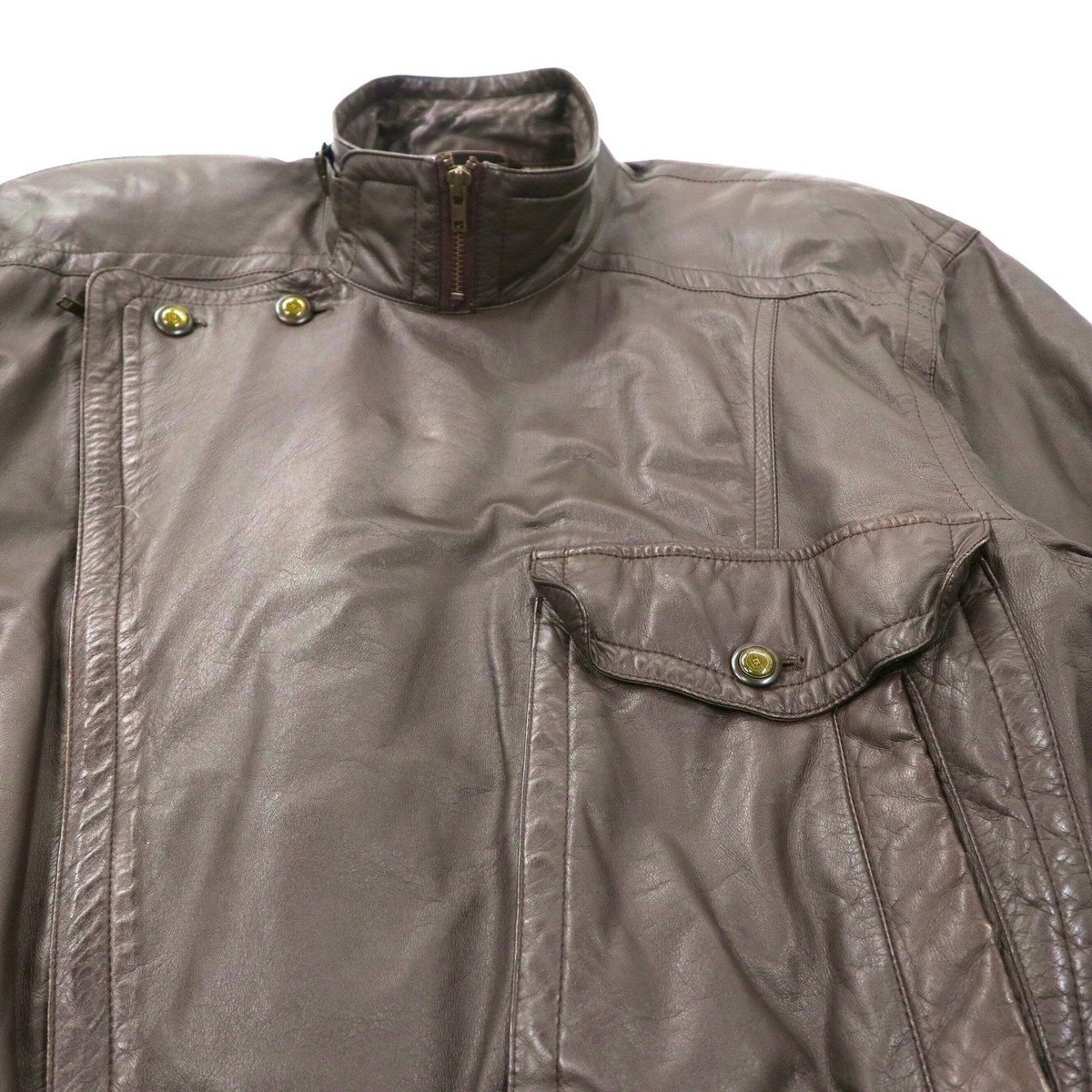 [H]SHEEP LEATHER 70‘S SPORTS JACKET H]SHEEP LEATHER 70'S SPORTS JACKET