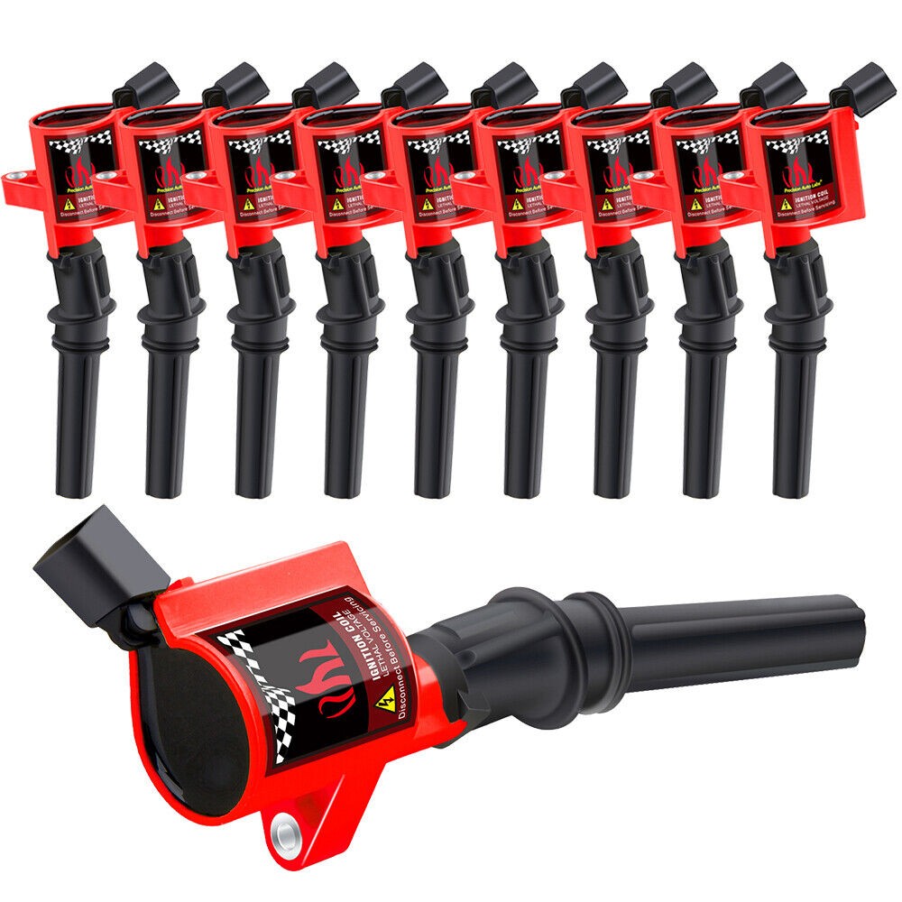 10Pack Ignition Coil For Ford E350 Excursion F250 F350 F450 V10 6.8L DG508 97-16
