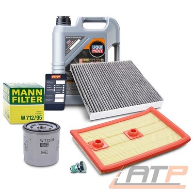 INSPEKTIONSPAKET+5L LIQUIMOLY FÜR AUDI A3 8V SEAT SKODA VW GOLF 7 TOURAN 1.2 1.4