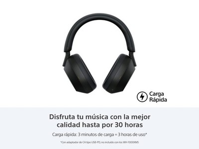 SONY WH1000XM5/B Noise Canceling Wireless Headphones - Black