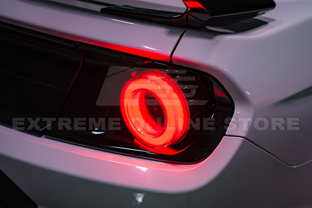 For 15-23 Ford Mustang | Ferrari Style Sequential LED Clear Lens Rear Taillights