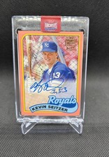 2017 Topps Archives Fan Favorite Autograph 1989 Kevin Seitzer #FFA-KS Peach /150