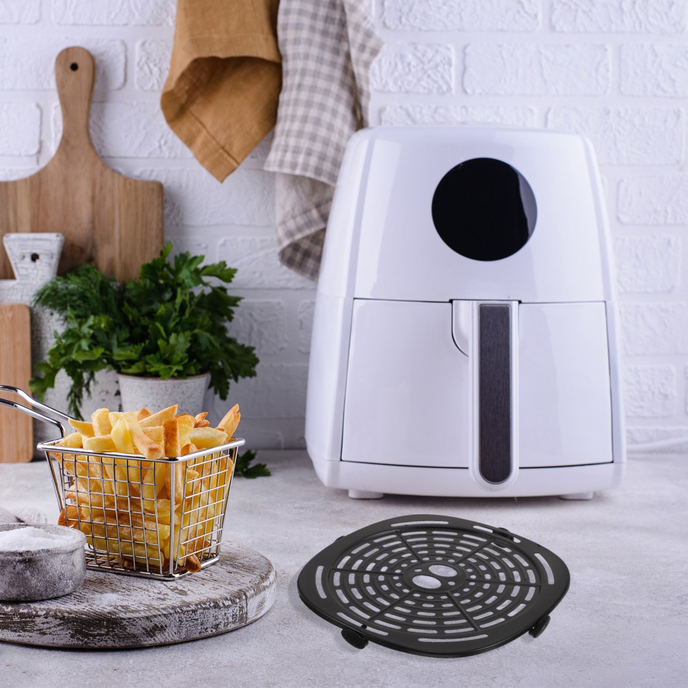  Air Fryer Plate: Grill Tray - Crisper Plate 18.5x18.5cm Nonstick Baking Pan for