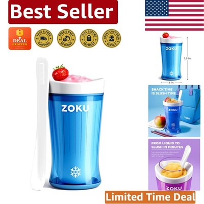 Jumbo Slush & Shake Maker in Vibrant Blue - 10oz Smoothie Cup for Quick Treats