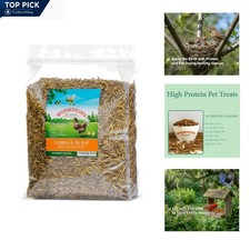 Dried Mealworms for Birds  Poultry 2lb  High Protein Natural Bird Food, Add...