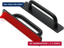 Adhesive Cabinet Handles Stick on Pulls, Black 2 Pack  5.83 In Length Self Stic