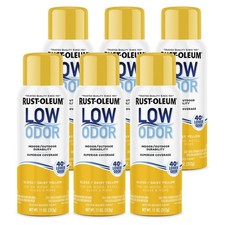 Rust-Oleum Low Odor Premium Spray Paint, 11 oz, Gloss Daisy Yellow, 6 Pack
