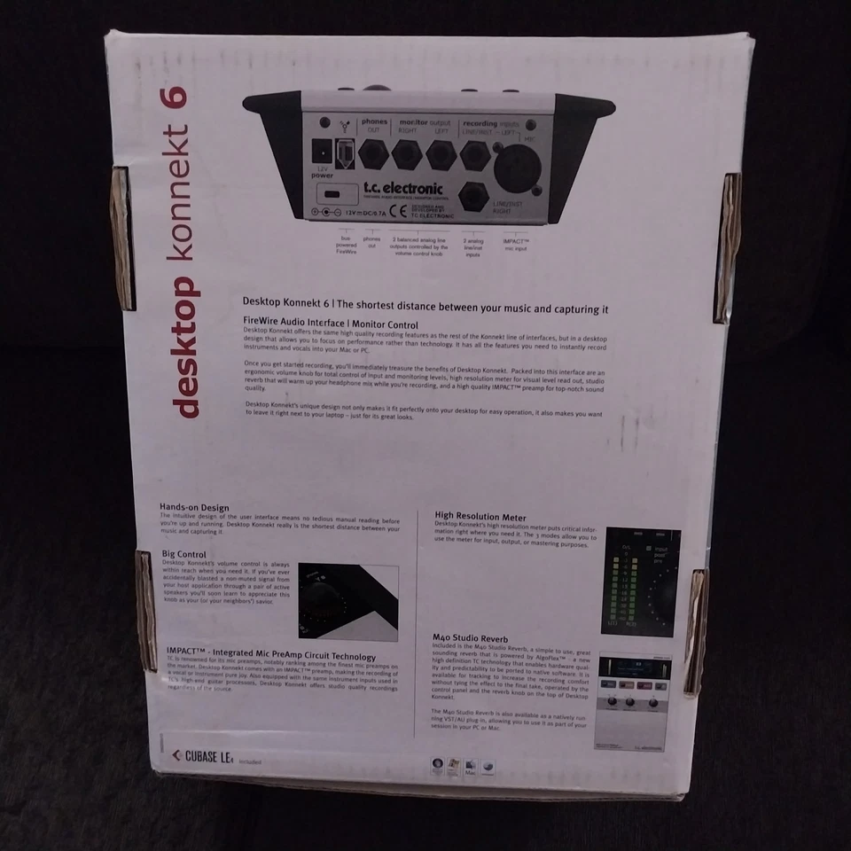 TC Electronic Desktop Konnekt 6 Firewire Audio Interface Monitor Control Tested - Image 2 of 4