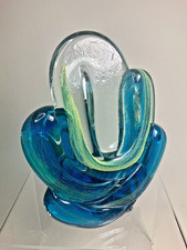 Vintage Mdina Art Glass 14.5cm Freeform Knot Sculpture VGC No Chips/Cracks
