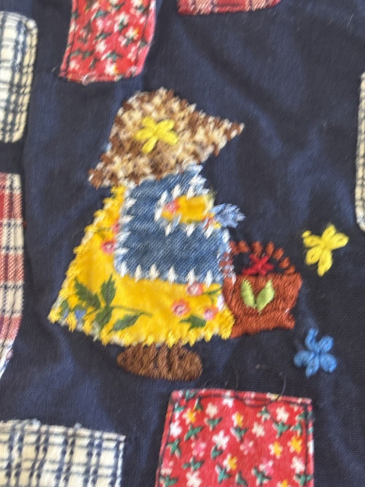 Vintage 90s Studio Collection Patchwork Cat Vest … - image 12