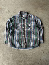 VTG Outdoor Exchange Heavy Plaid Cotton Flannel Button Down
