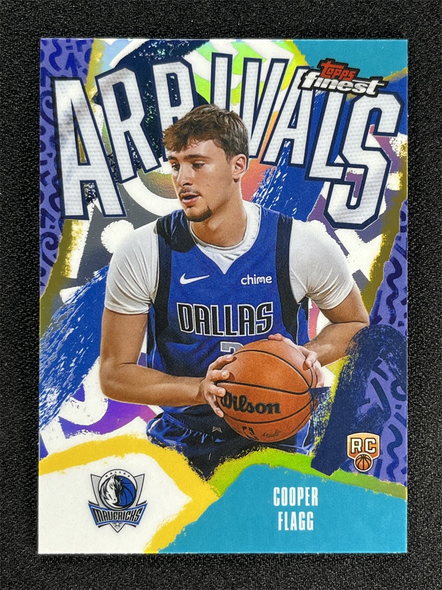 2025-26 Topps Finest Cooper Flagg #A-1 Silver Refractor Arrivals Rookie RC &5131