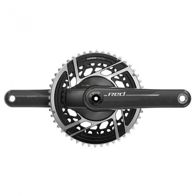 SRAM Kurbelgarnitur Quarq RED E1 175 mm 46-33T - präziser Leistungsmesser für...