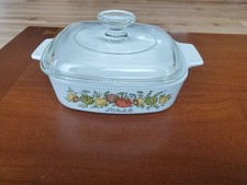 Vintage Corning Ware Pyrex 1970’s 1 QT L'Echalote Casserole SEE STAMP RARE!!!