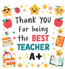 Thank You for the best teacher PDF File and Printable