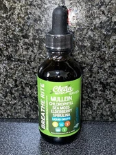 Clean Nutra Mullein Drops for Lungs Organic Chlorophyll Liquid Irish Sea Moss