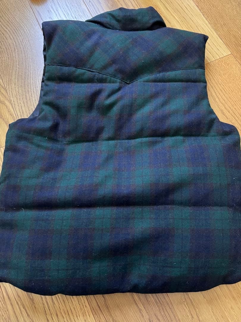 Pendleton Reversible Down Vest Checks Dark Green/… - image 7