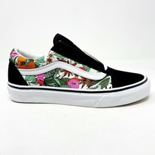 Vans Old Skool Multi Tropical Black True White Floral Womens Casual Shoes
