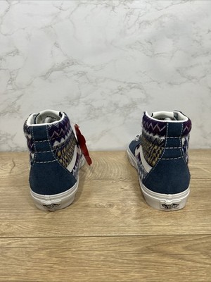 Size 6 - VANS Sk8-Hi Fair Isle Blue/Multicolor for sale  display picture 2