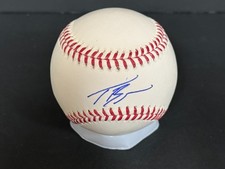 Taj Bradley Twins Auto Signed Baseball Beckett Witness Hologram Imperfect .