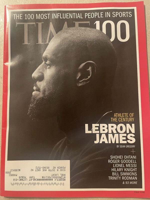 Time magazine - LeBron James, 100 Top Influential Athletes - Low Shipping