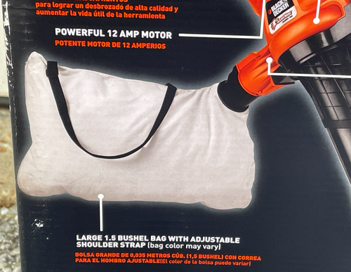 Nuovo in scatola Black & Decker LeafHog LH4500 12A soffiatore foglie aspirapolvere pacciamatrice 240MPH - Foto 8 di 15