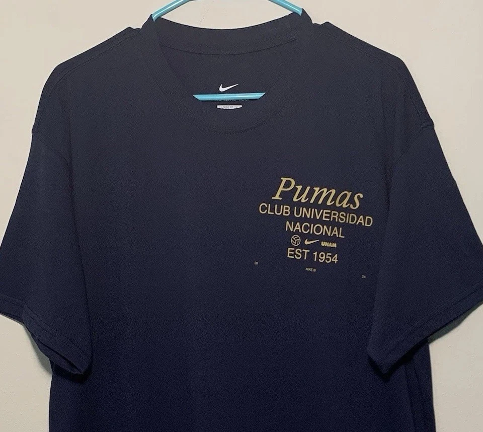 Pumas Soccer Nike Tee Tshirt Jersey Oversize  Size Medium Mens BNWT - Image 2 of 4