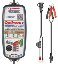 Tecmate OptiMate 6 12V 6A/24V 3A Battery Charger & Maintainer (TM-371)
