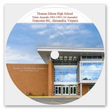 Thomas Edison High School Annuals - Alexandria. VA 1963-1993 (16 annuals)